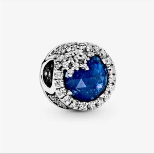 Pandora blue dazzling snowflake charm